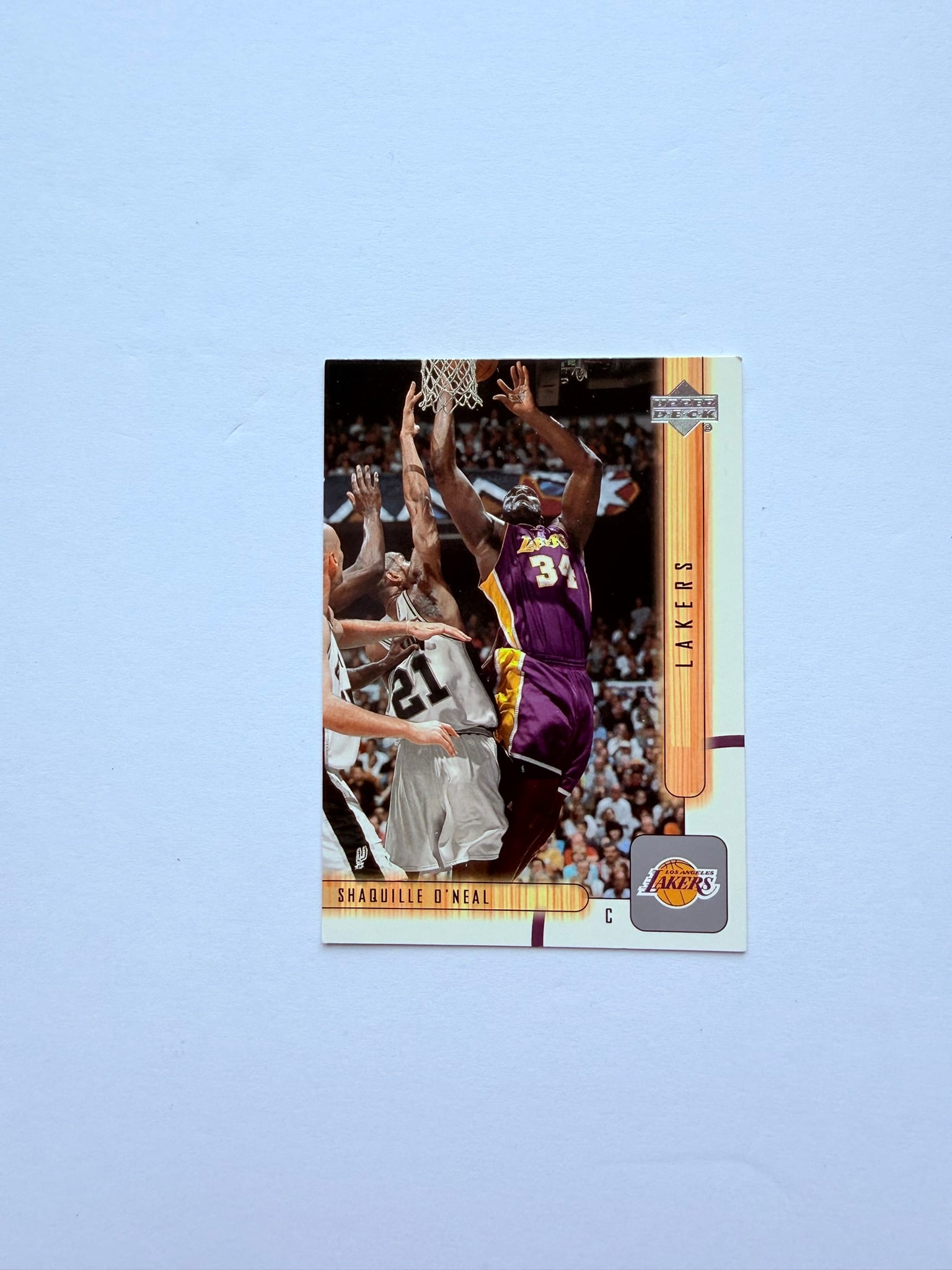 2001 Upper Deck #75 Shaquille O'Neal Los Angeles Lakers NBA Basketball Card