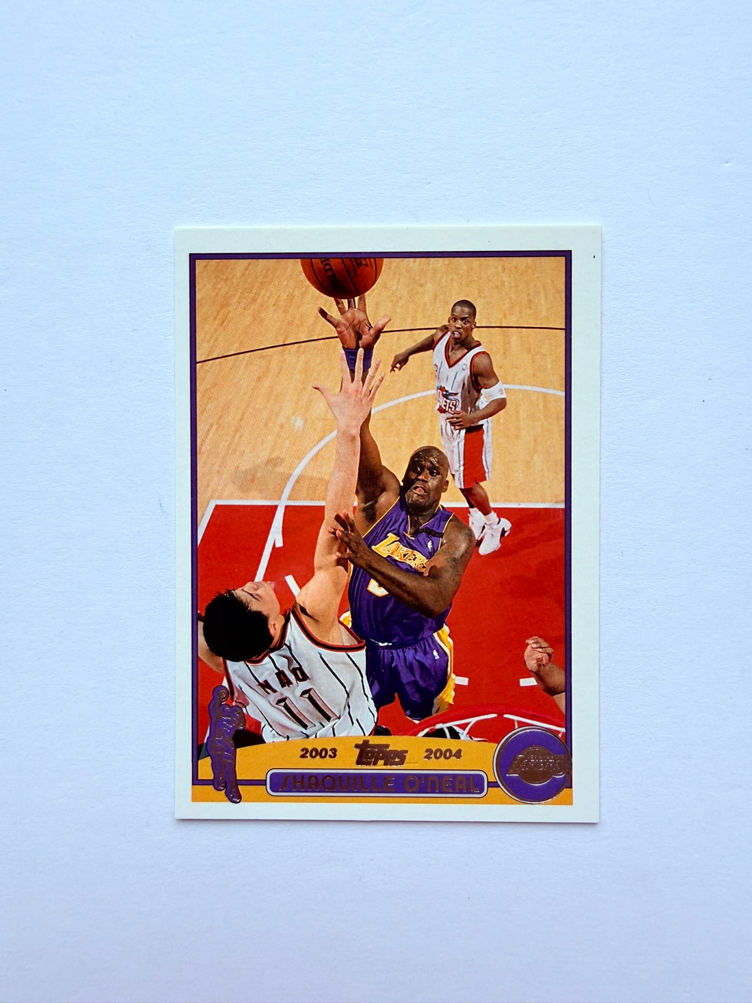 2003-04 Topps #34 Shaquille O'Neal Los Angeles Lakers NBA Basketball Card