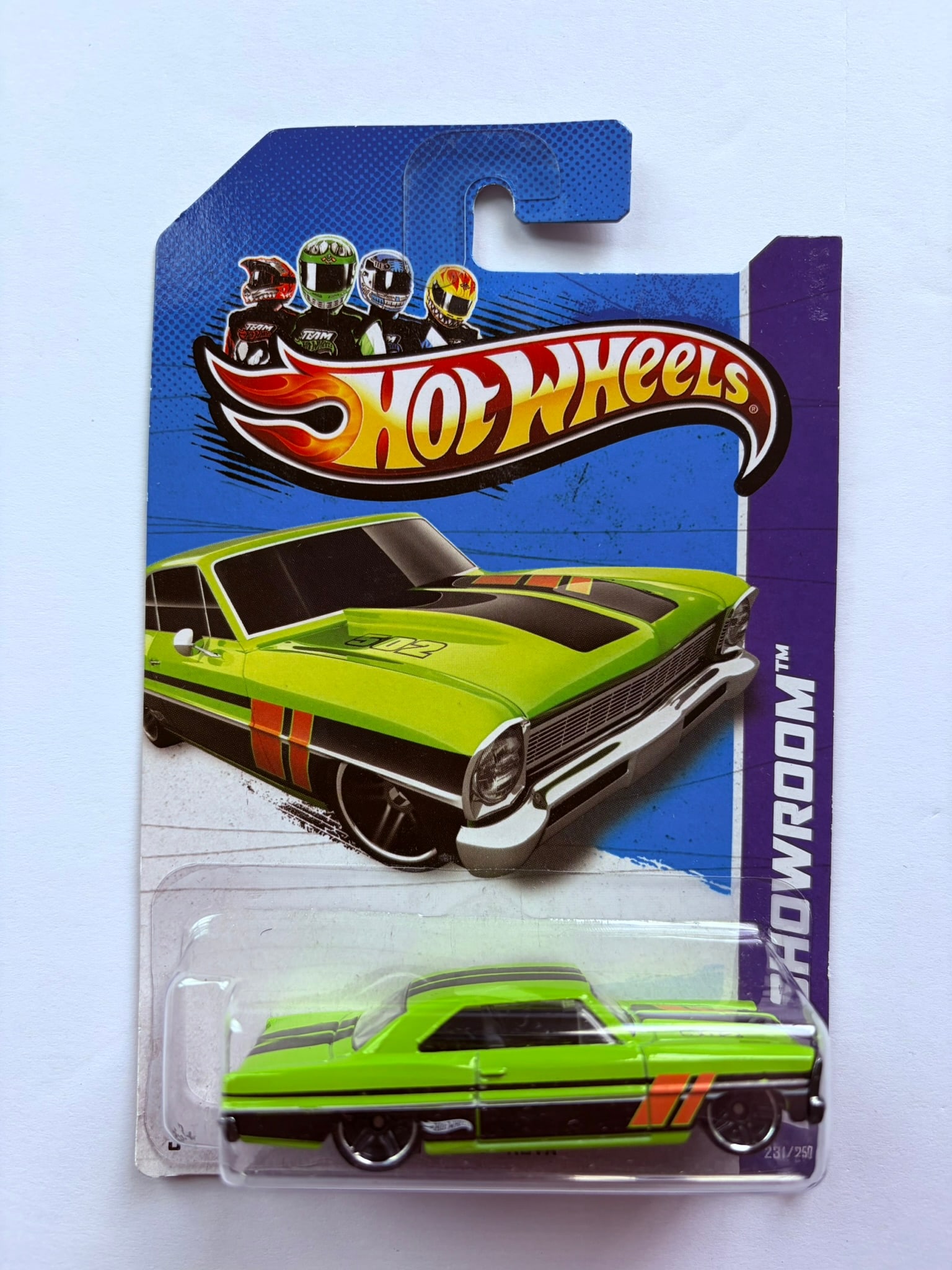 Hot Wheels '69 Chevy Nova 502 Green HW Showroom 231/250 Factory Sealed: Hot Wheels '69 Chevy Nova 502 Green HW Showroom 231/250 Factory Sealed