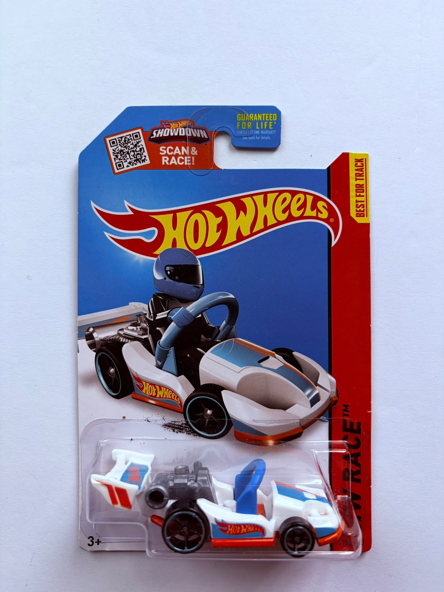 Hot Wheels HW Race Go Kart White Blue Factory Sealed Mainline (1 of 1)