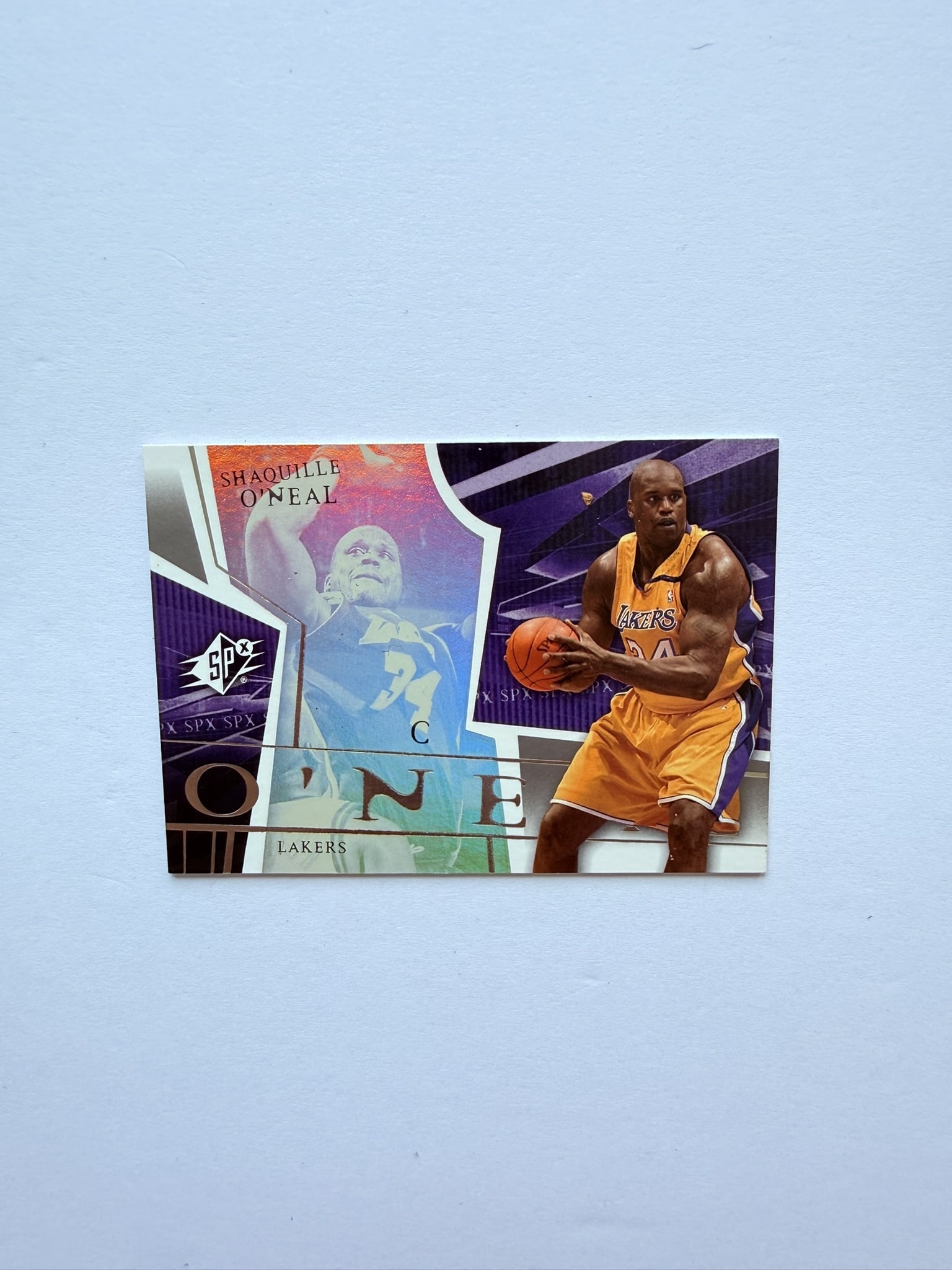 Shaquille O’Neal SPx Lakers Insert Card (1 of 2)