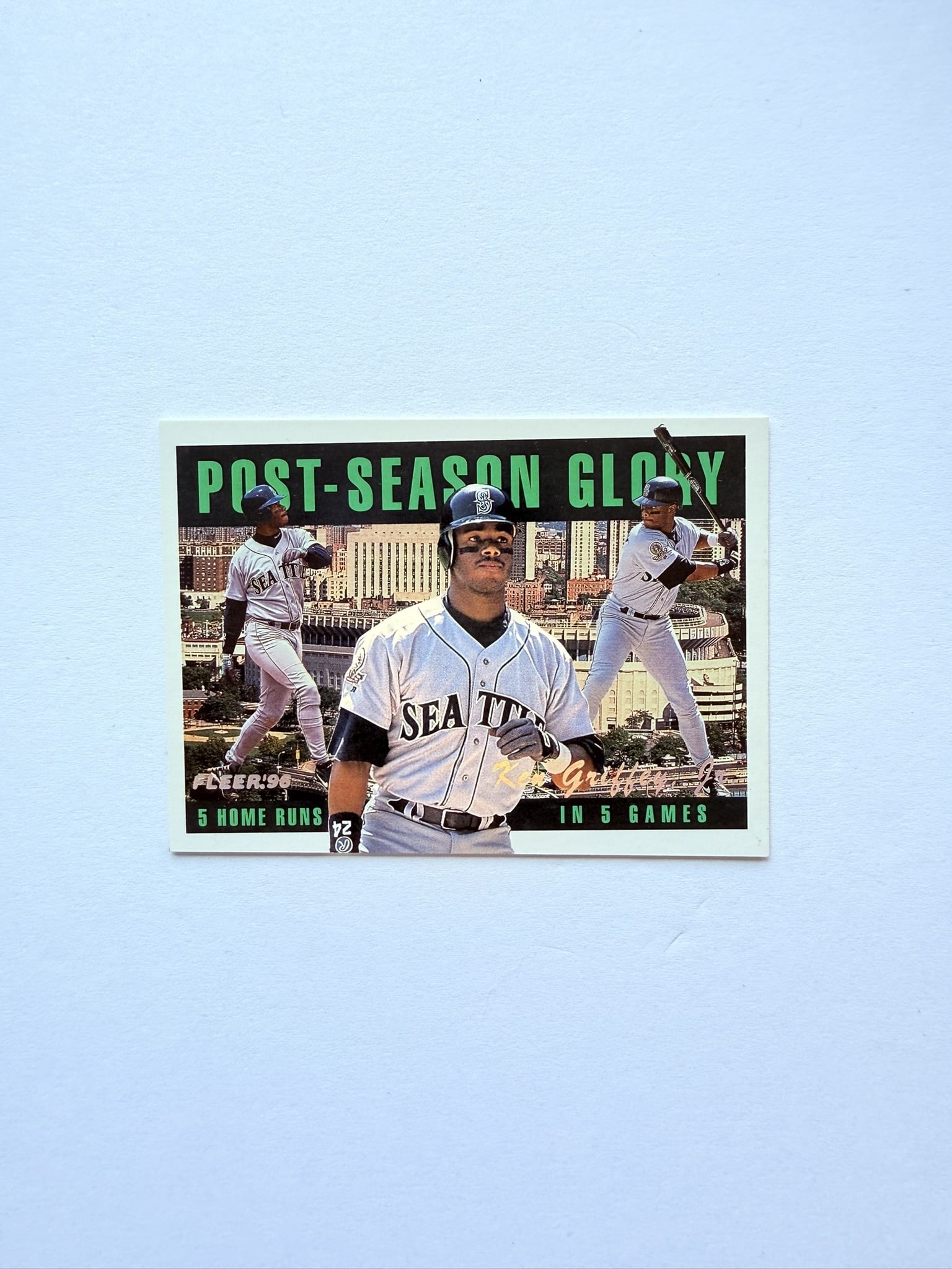 Ken Griffey Jr Fleer Post-Season Glory Insert