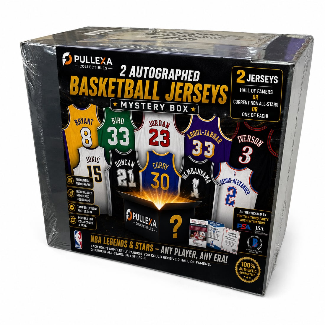 2 Autographed Basketball Jersey Mystery Box | Hall of Famer or Current NBA All-Star