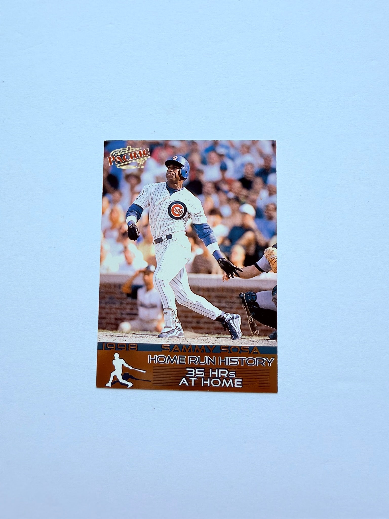 1998 Pacific Home Run History #54 Sammy Sosa 35 HRs At Home Card