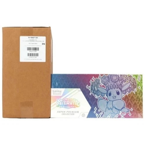 Pokemon TCG Scarlet & Violet Prismatic Evolutions Super Premium Collection Factory Sealed Case