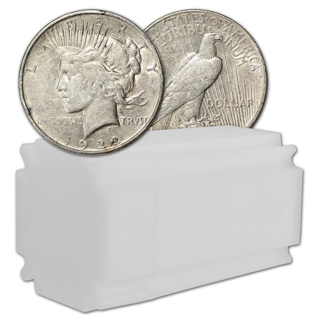 Roll of 20 US Peace Silver Dollars Cull Grade Mixed Dates