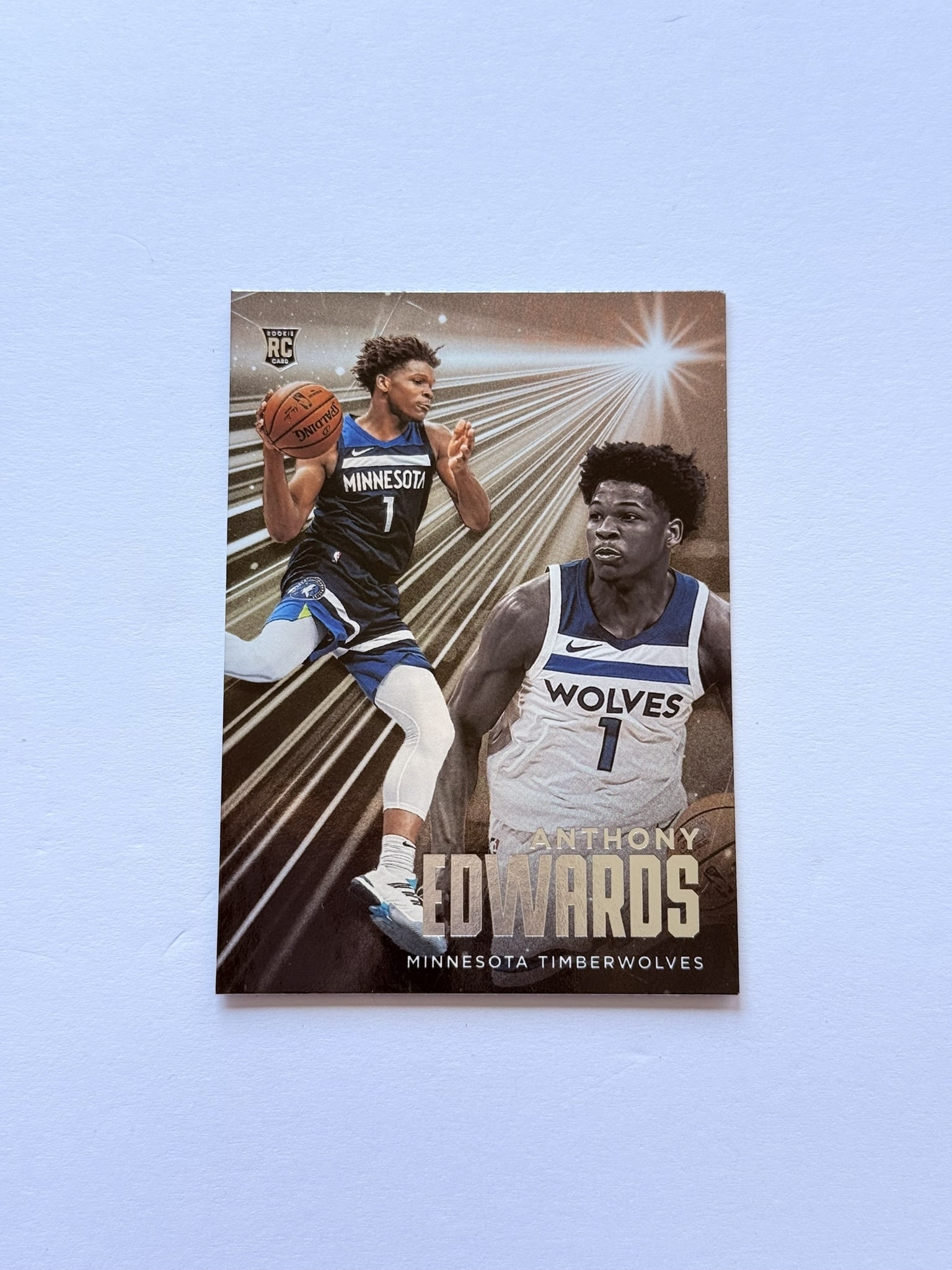 Anthony Edwards Rookie Card Minnesota Timberwolves