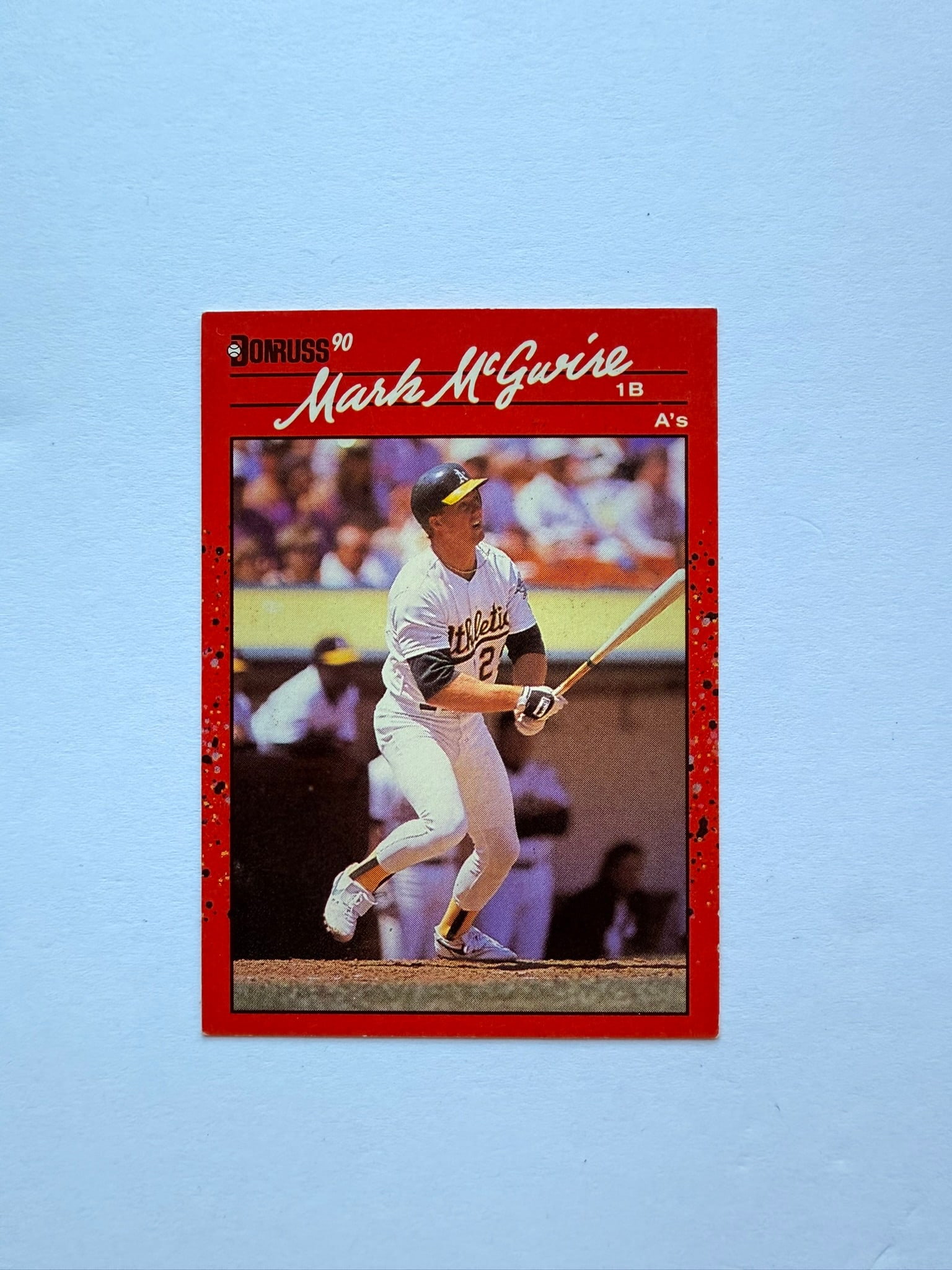1990 Donruss Mark McGwire Blackout Error Card #185 (1 of 2)