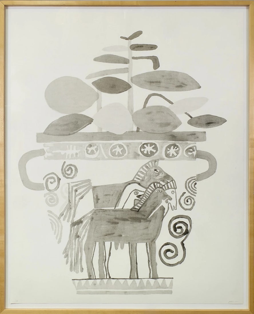 Jonas Wood Untitled 2010 Signed Monoprint XV/15 (1 of 11)