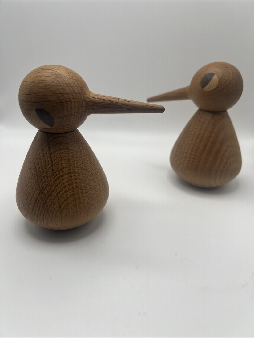 Pair of Early Kristian Vedel Torben Orskov Oak Wood Bird Figurines (1 of 10)