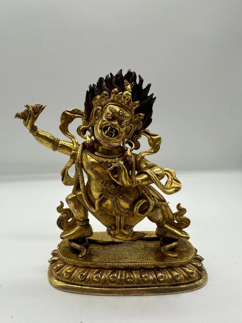 17th-Century Qing Dynasty Gilt-Bronze Buddhist Deity Figure (1 of 4)