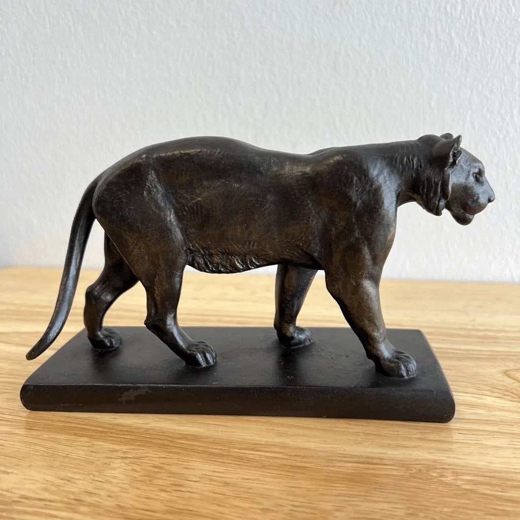 Barye-Style Lioness Walking Bronze Reproduction (1 of 12)