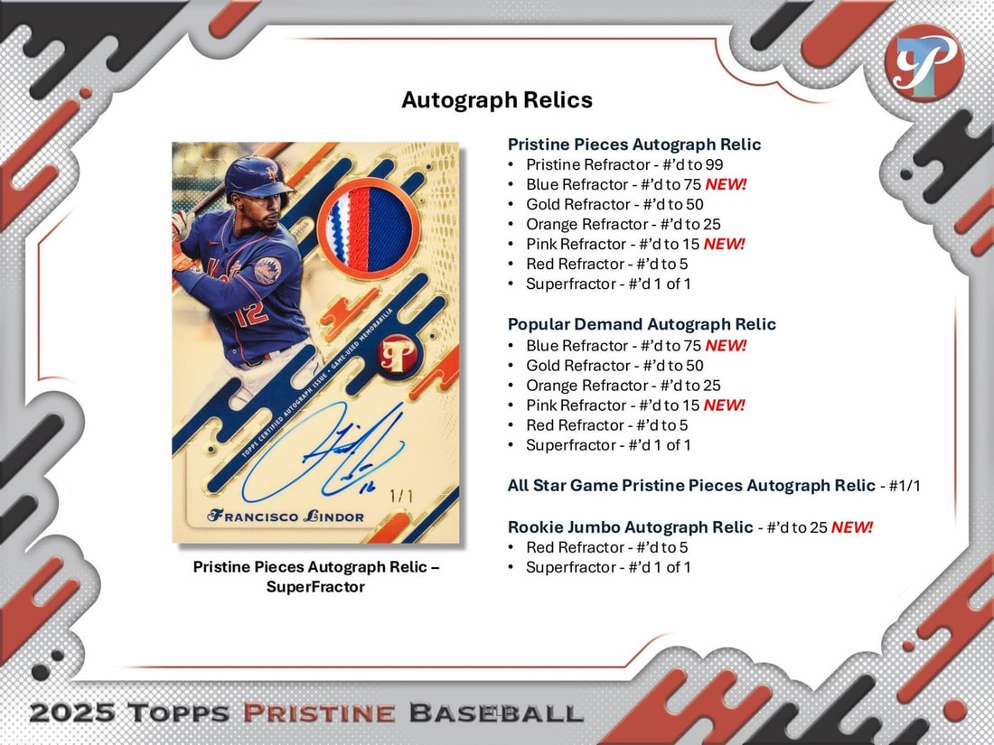 2025 Topps Pristine Baseball Hobby Box - 8