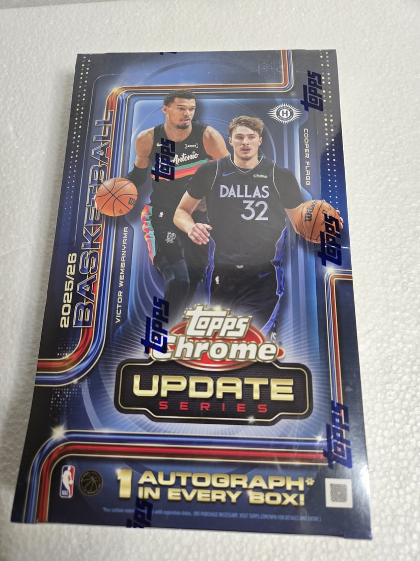 2025-26 Topps Chrome Update Series Basketball Hobby Box - 1 Autograph (1 of 5)