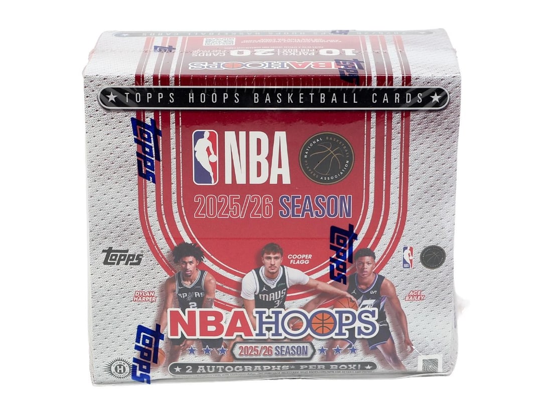 2025-26 Topps Hoops Basketball Hobby Jumbo Box - Packaging Wear (1 of 12)
