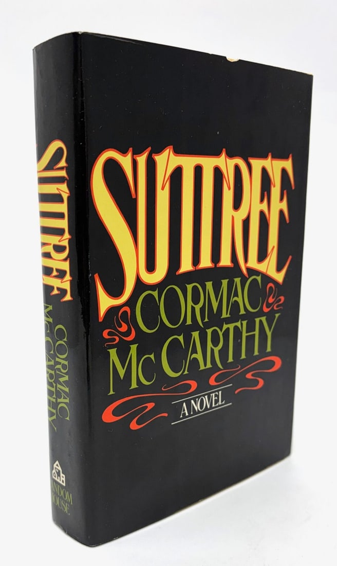 Cormac McCarthy Suttree First Edition 1979 Hardcover: Cormac McCarthy's Suttree, published by Random House in New York in 1979. Octavo, 471 pages. First edition with a descending number line to 2 and the words "First edition" on the copyright page. The b