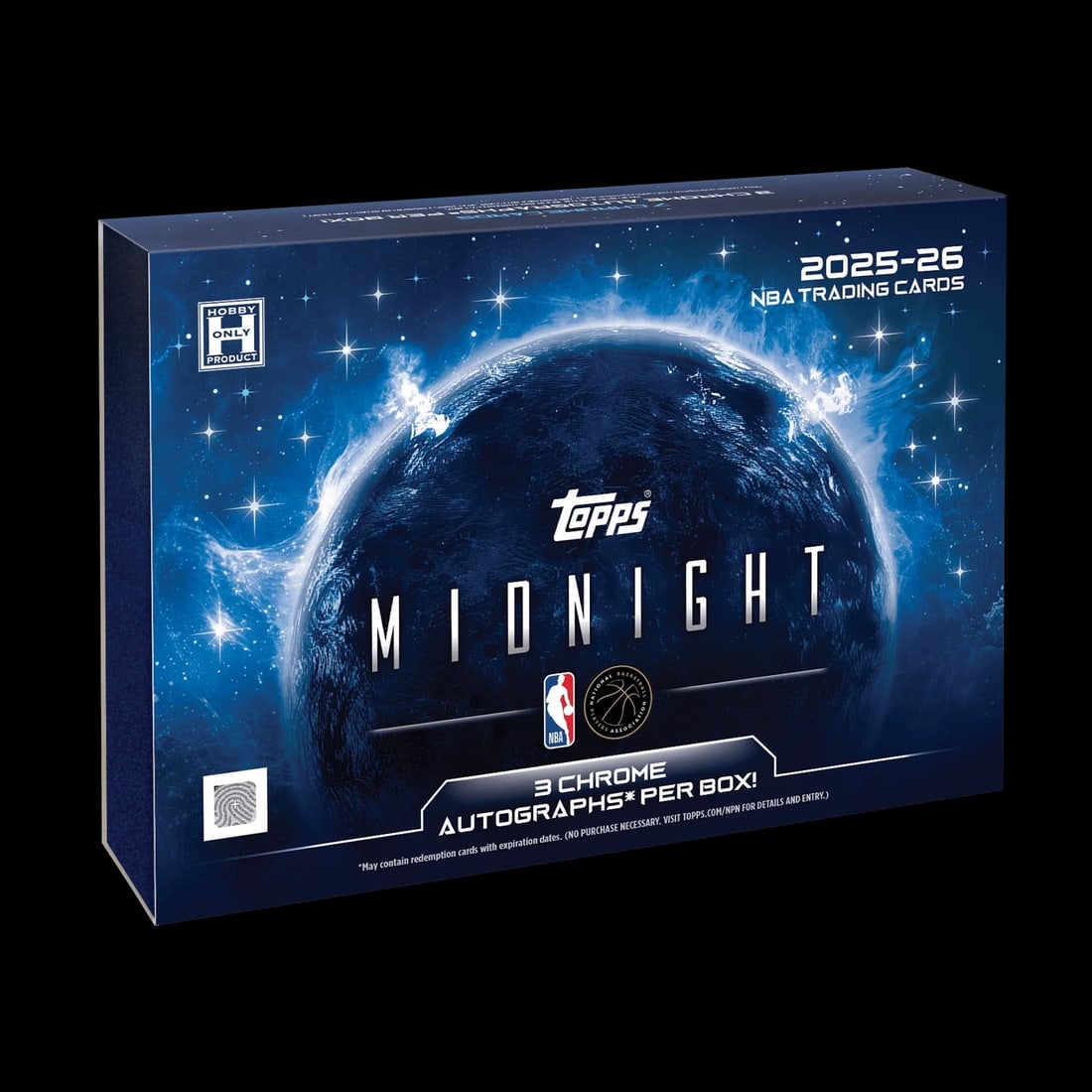 2025-26 Topps Midnight Basketball Hobby Box - 3 Autographs