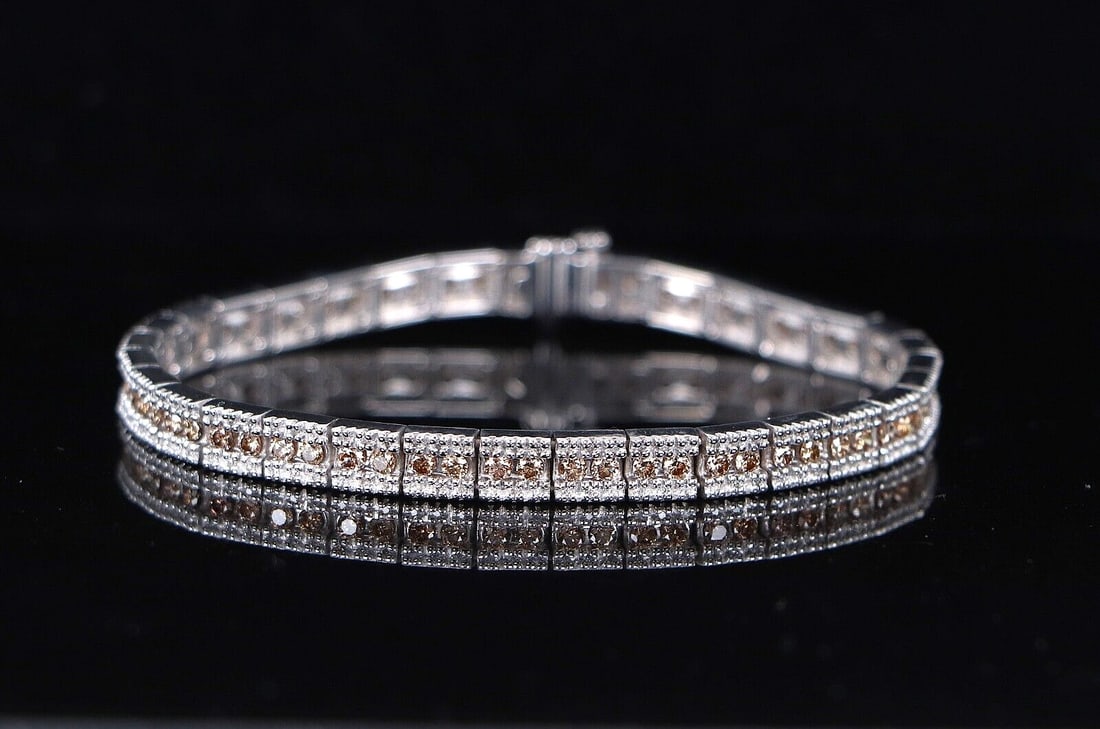 EFFY Classique 14K White Gold 2.92ct Diamond Tennis Bracelet, 7.5 in