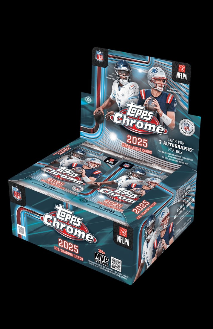 2025 TOPPS CHROME NFL FOOTBALL HOBBY JUMBO BOX (2 AUTOs) Brand New Sealed QTY (1 of 1)
