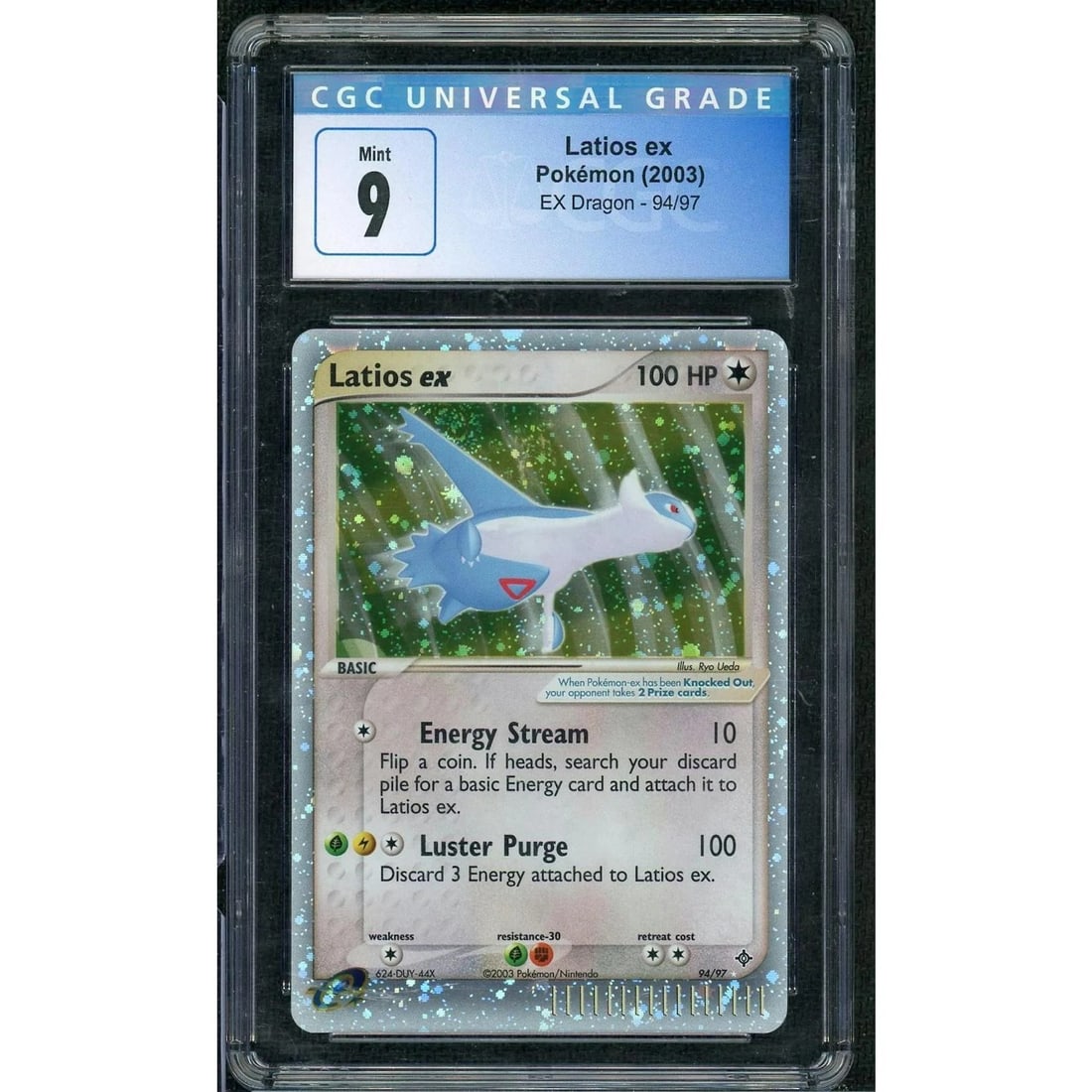 2003 Pokemon Ex Dragon Latios Ex Holo #94 CGC 9 (1 of 3)