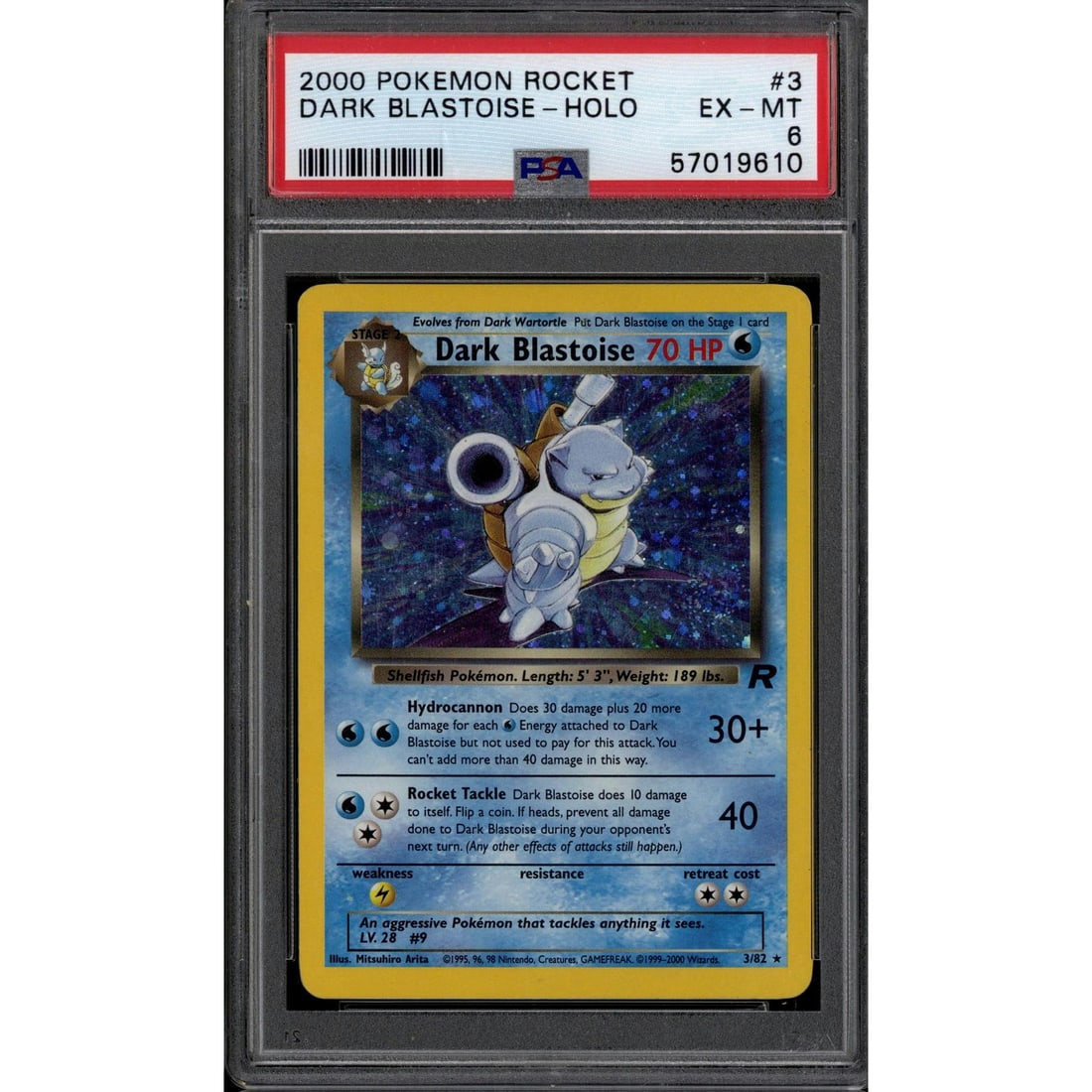 Pokemon Team Rocket Dark Blastoise 3/82 PSA 6 (1 of 2)