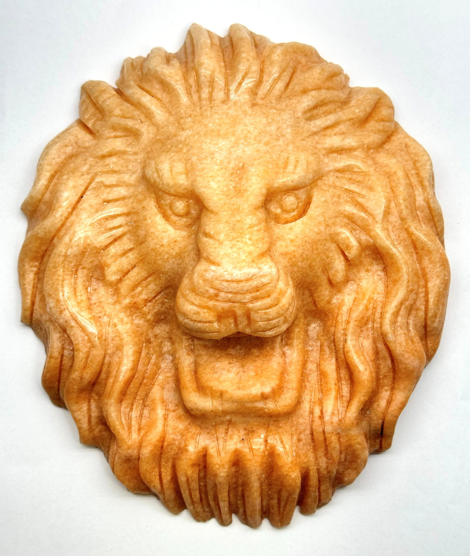 Xtra Large Hand Carved Stone Lion Plaque (Heavy) 3 lbs 1 oz (1 of 4)