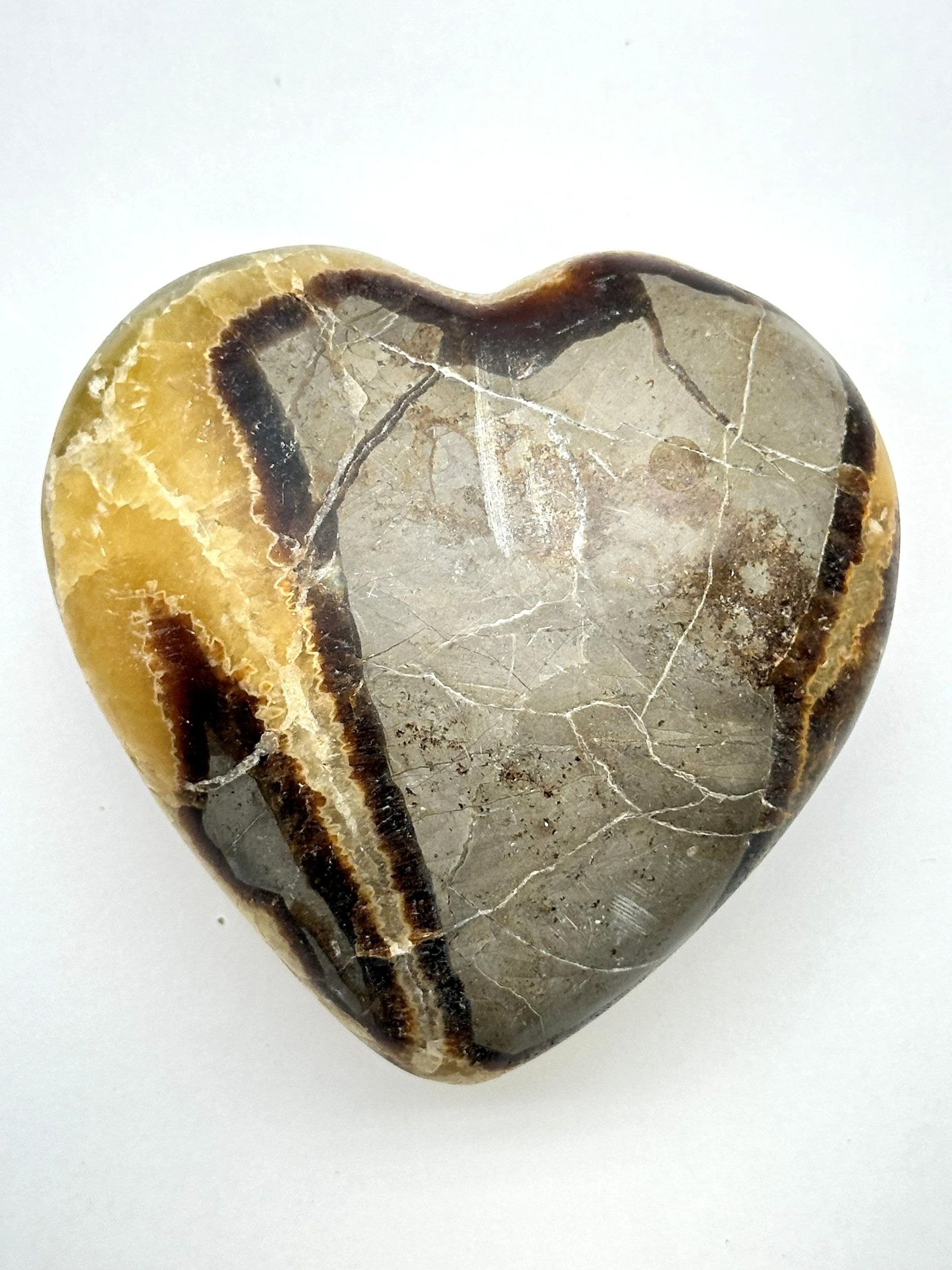 Xtra Lg Carved Septarian Heart 520 Grams (1 of 4)