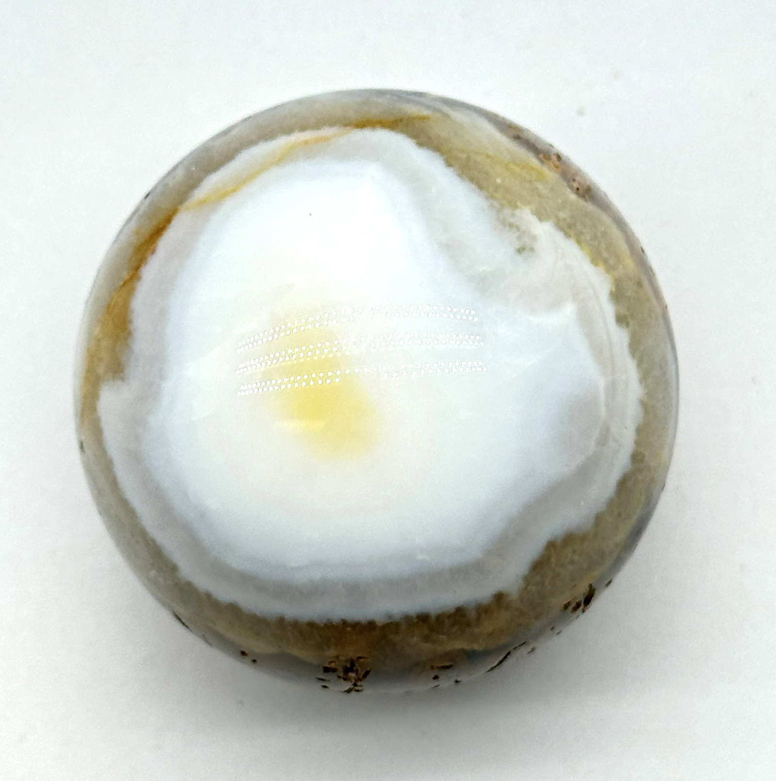 Large Rutilated Agate Sphere 317 Grams (1 of 5)