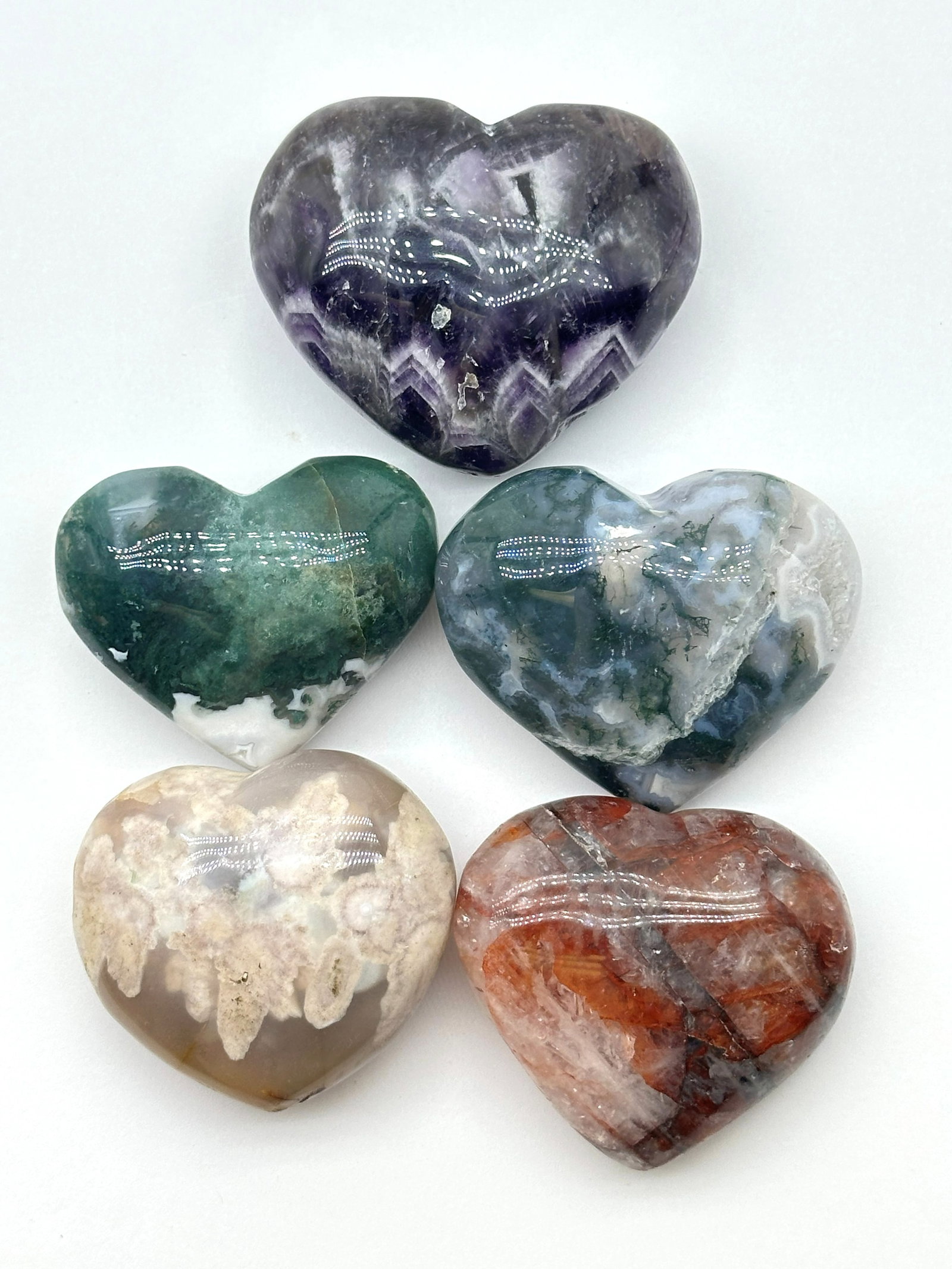 Mixture Natural Stone Hearts .92 lbs: Mixture Natural Stone Hearts .92 lbs