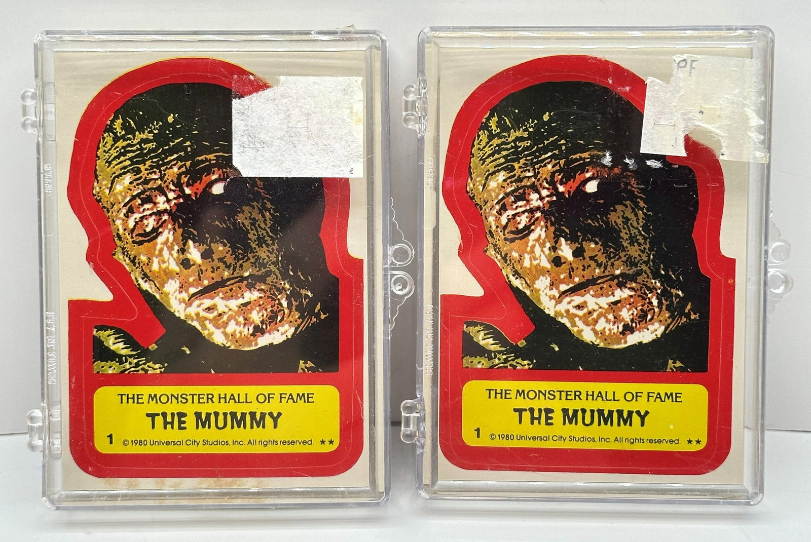 Topps Creature Feature “Monster Hall of Fame” stickers (1980) 2 Sets: Topps Creature Feature “Monster Hall of Fame” stickers (1980)