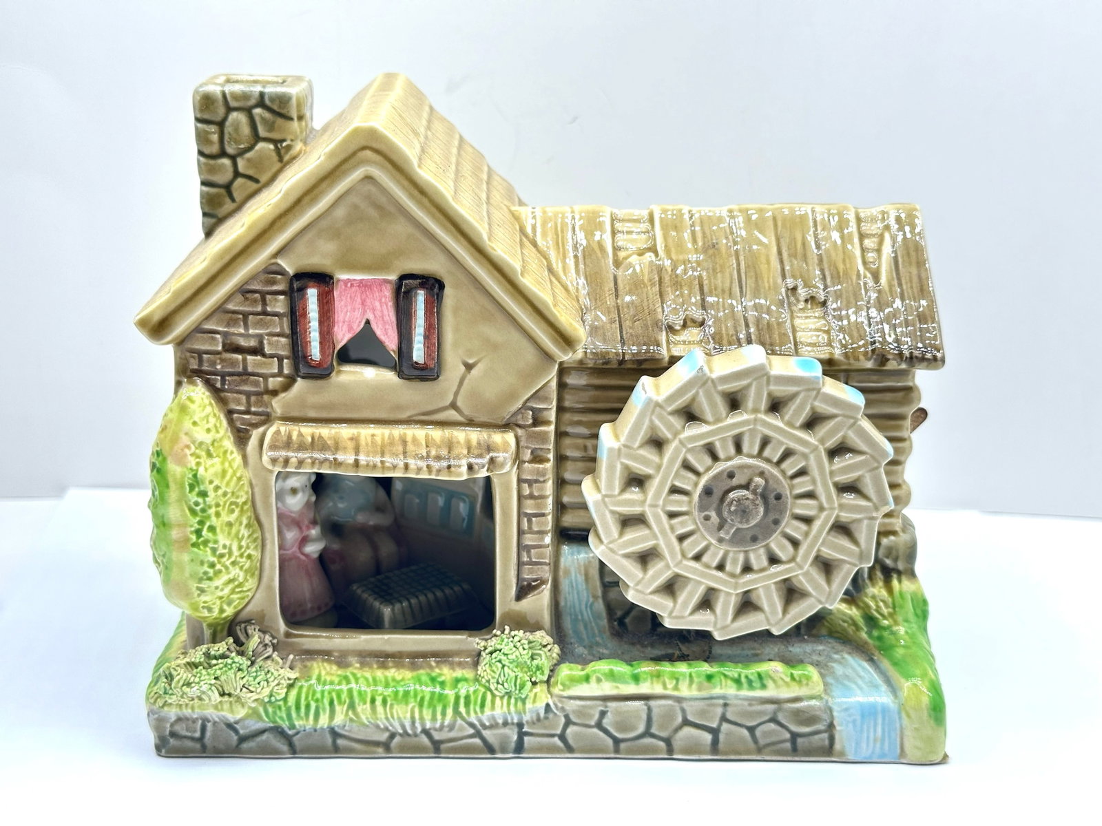 Large Hand Painted Porcelain Vintage Music Box (1 of 5)