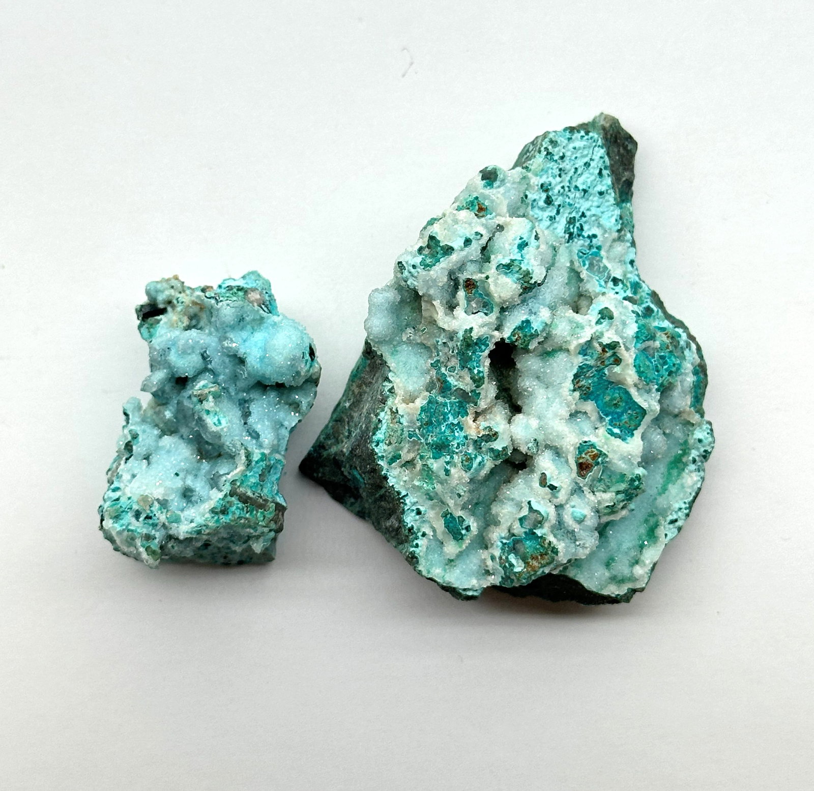 2 Chrysocolla Natural Stones 0.37 Lbs (1 of 3)