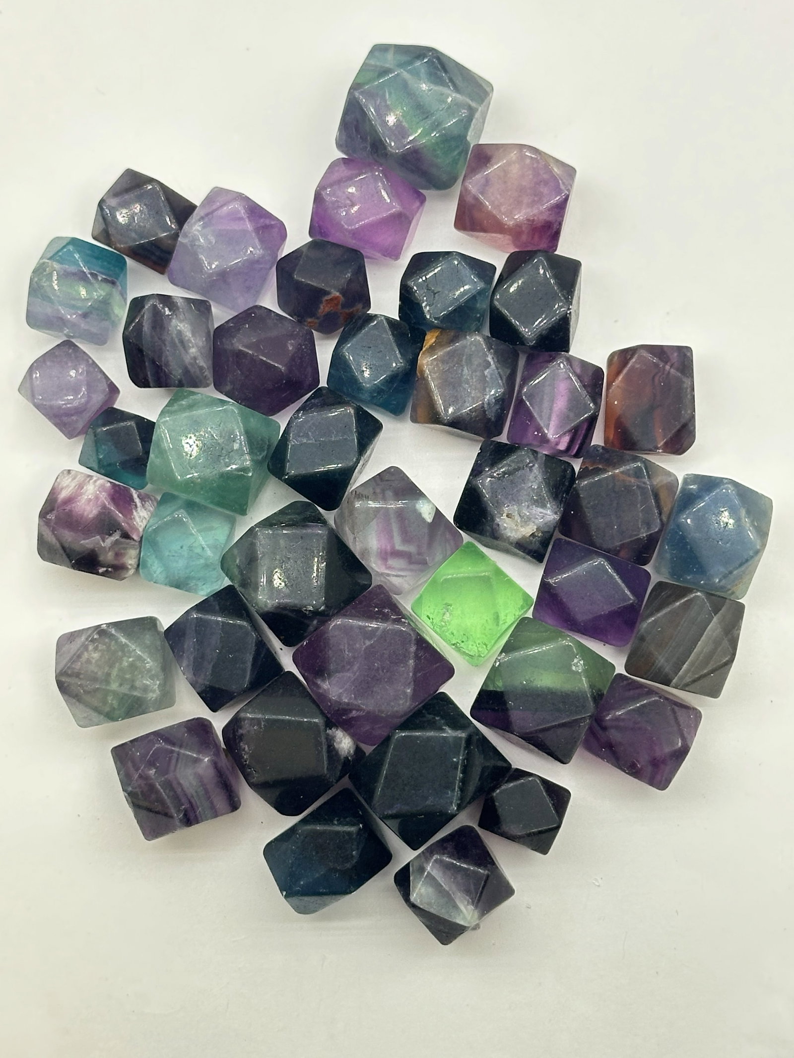 Lg Bag Fluorite Polyhedrons 1.8 Pounds (1 of 2)