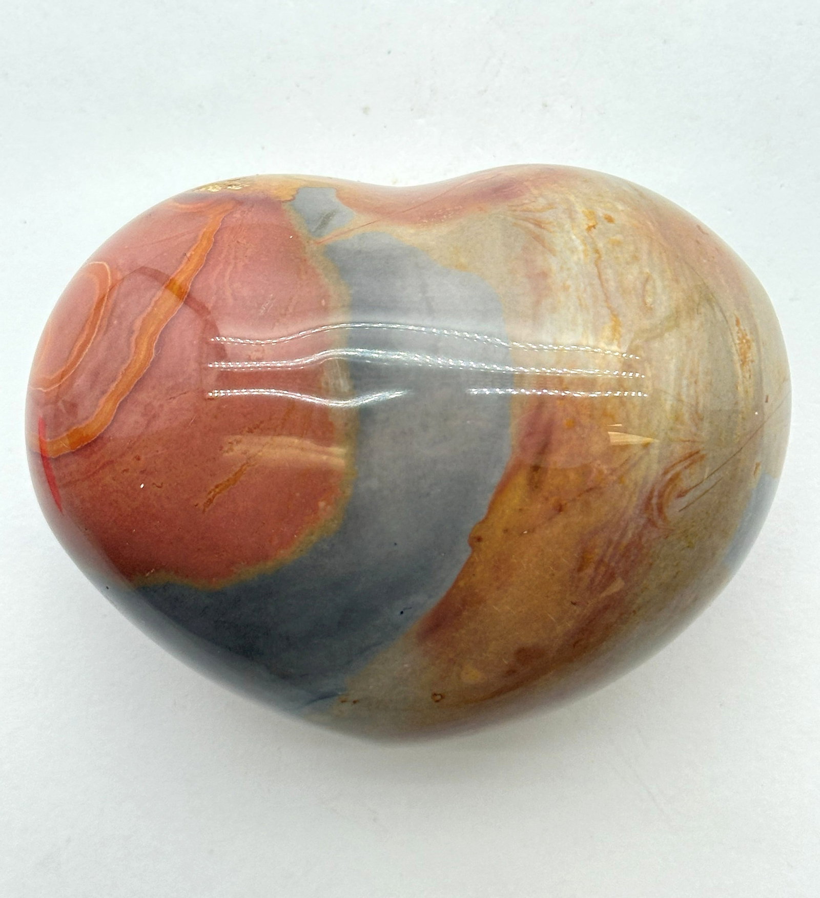 Polychrome Jasper Heart .66 lbs: Polychrome Jasper Heart .66 lbs