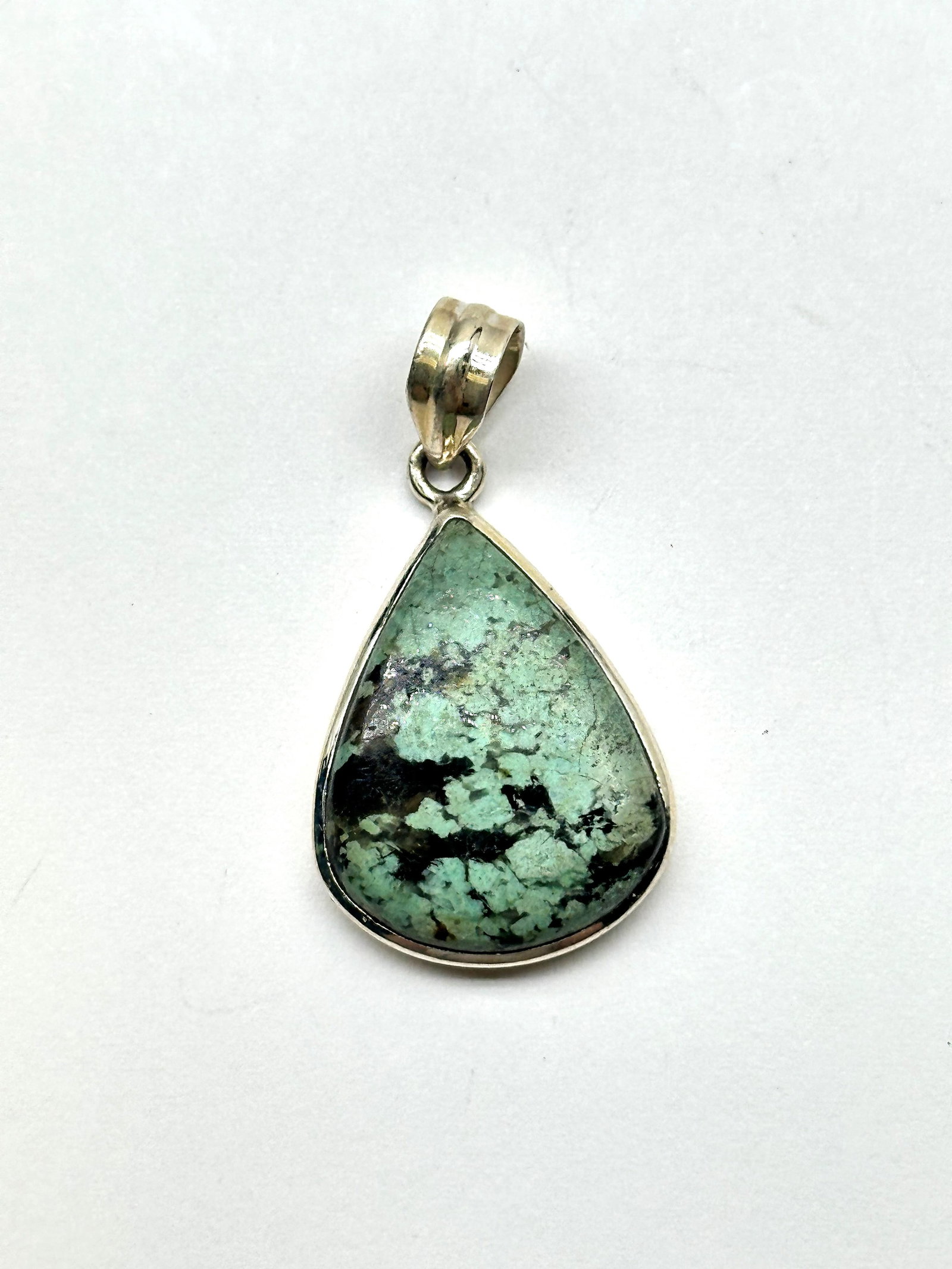 Sterling Turquoise Pendant 8 Grams: Sterling Turquoise Pendant 8 Grams