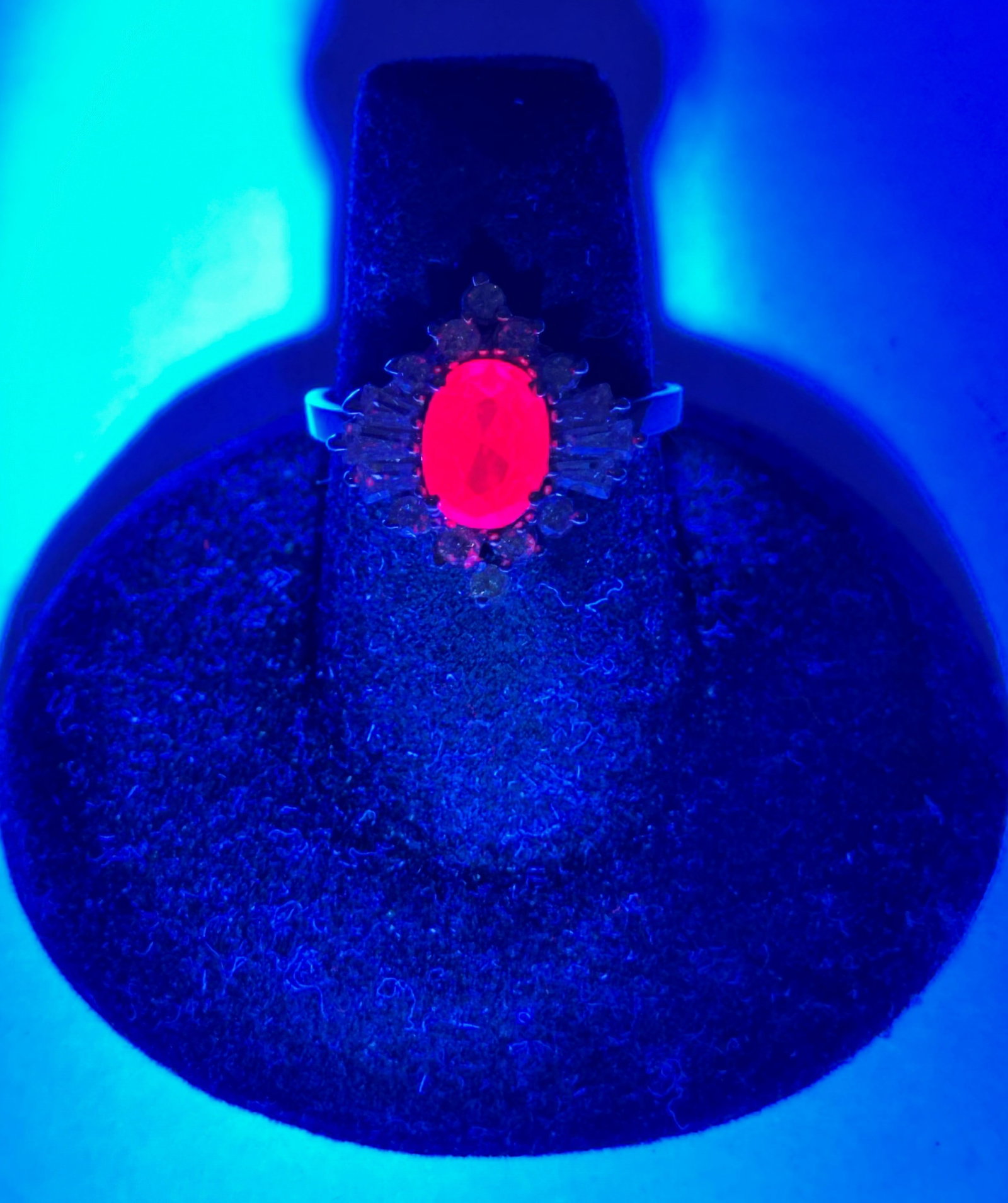 Sterling Ruby Ring 4 Grams Size 6.5 - 2