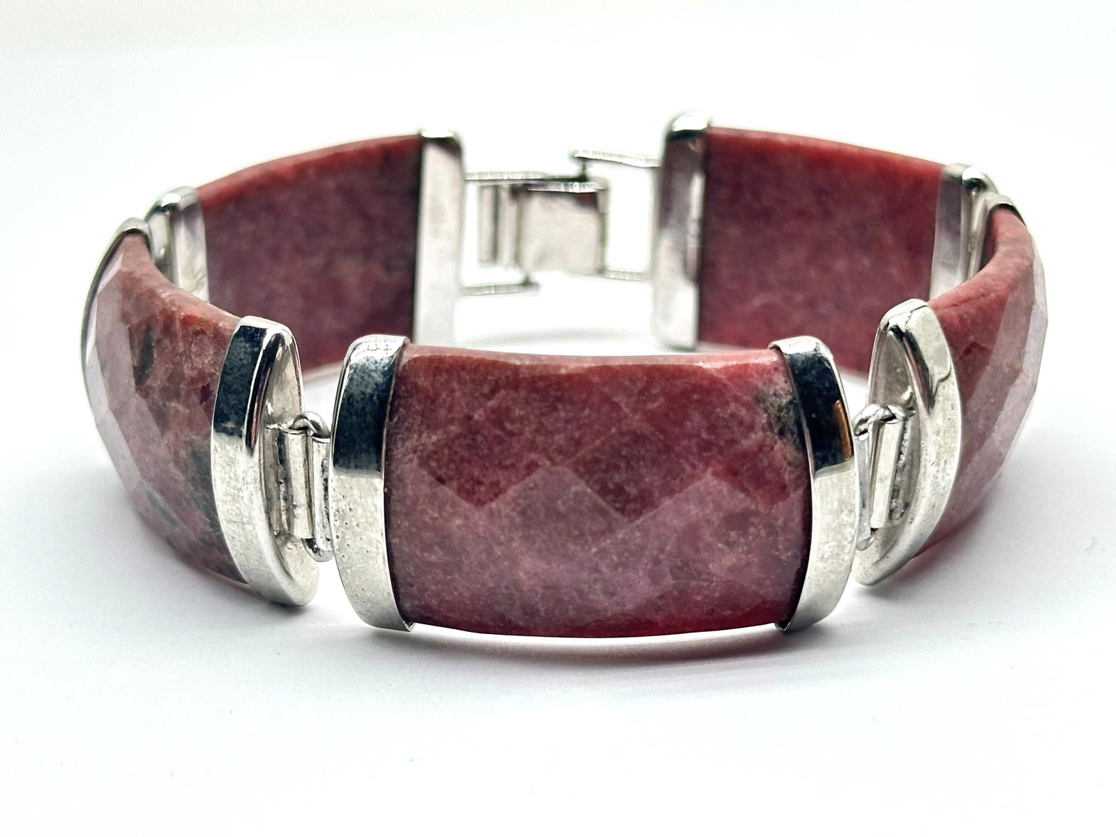 7" Rhodochrosite Bracelet 55 Grams (Nice): 7" Rhodochrosite Bracelet 55 Grams (Nice)
