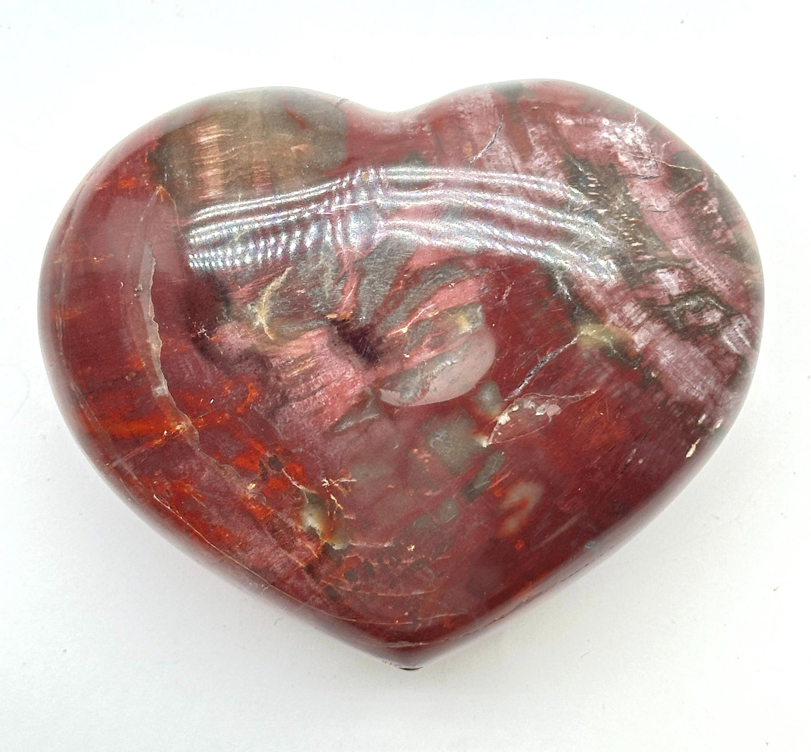 Large Petrified Wooden Heart 336 Grams (1 of 2)