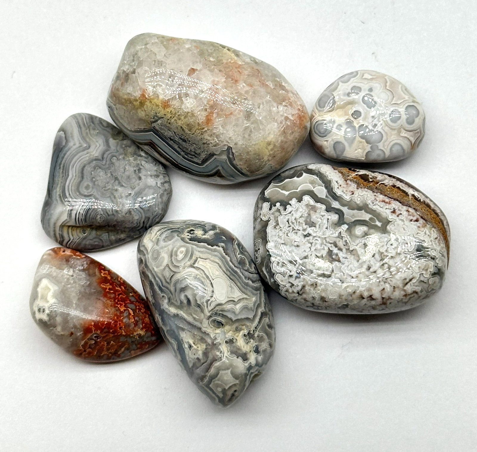 Polished Crazy Laced Agate 43 Grams (1 of 2)