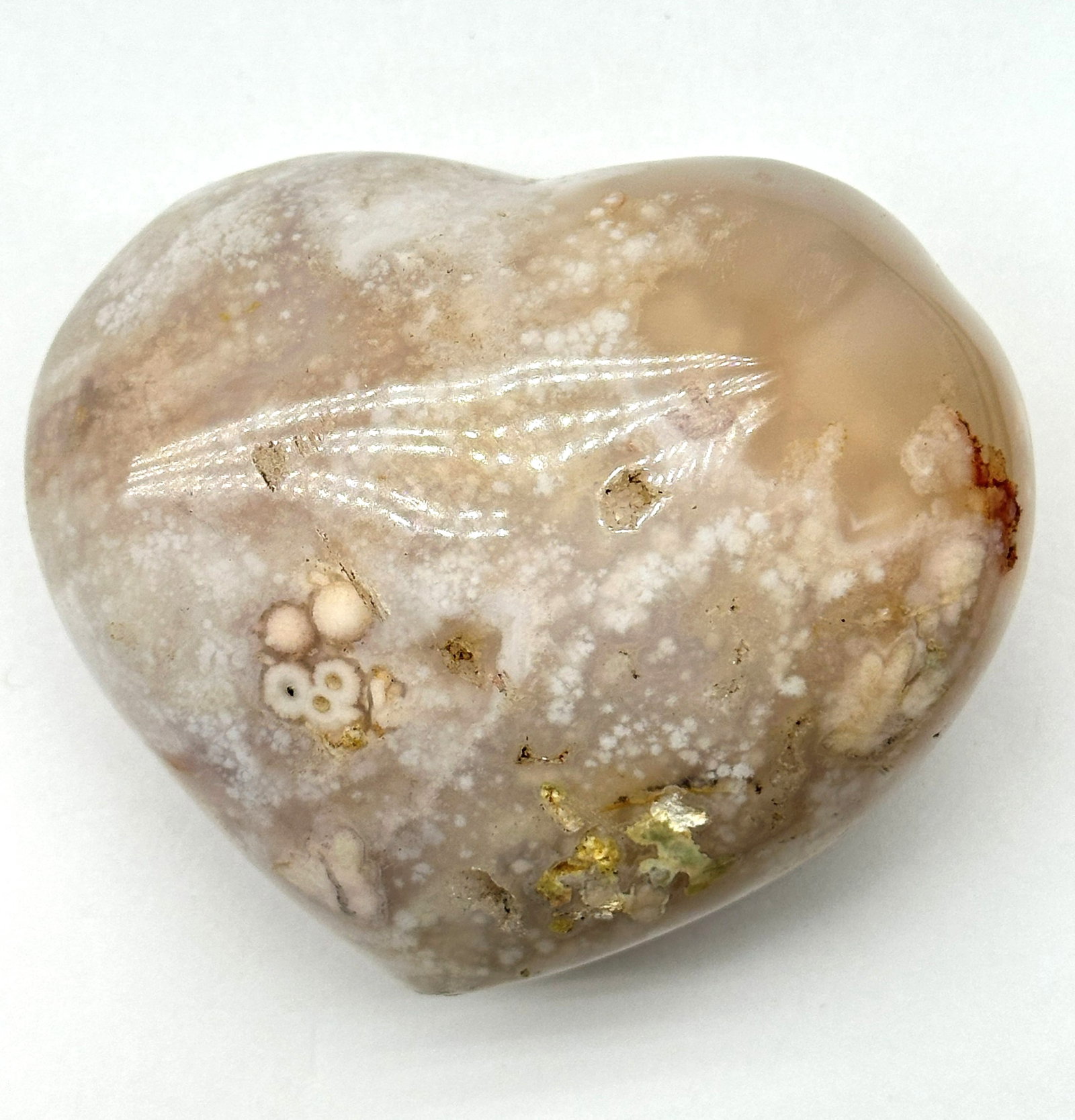 Flower Agate Heart .70 lbs (1 of 4)