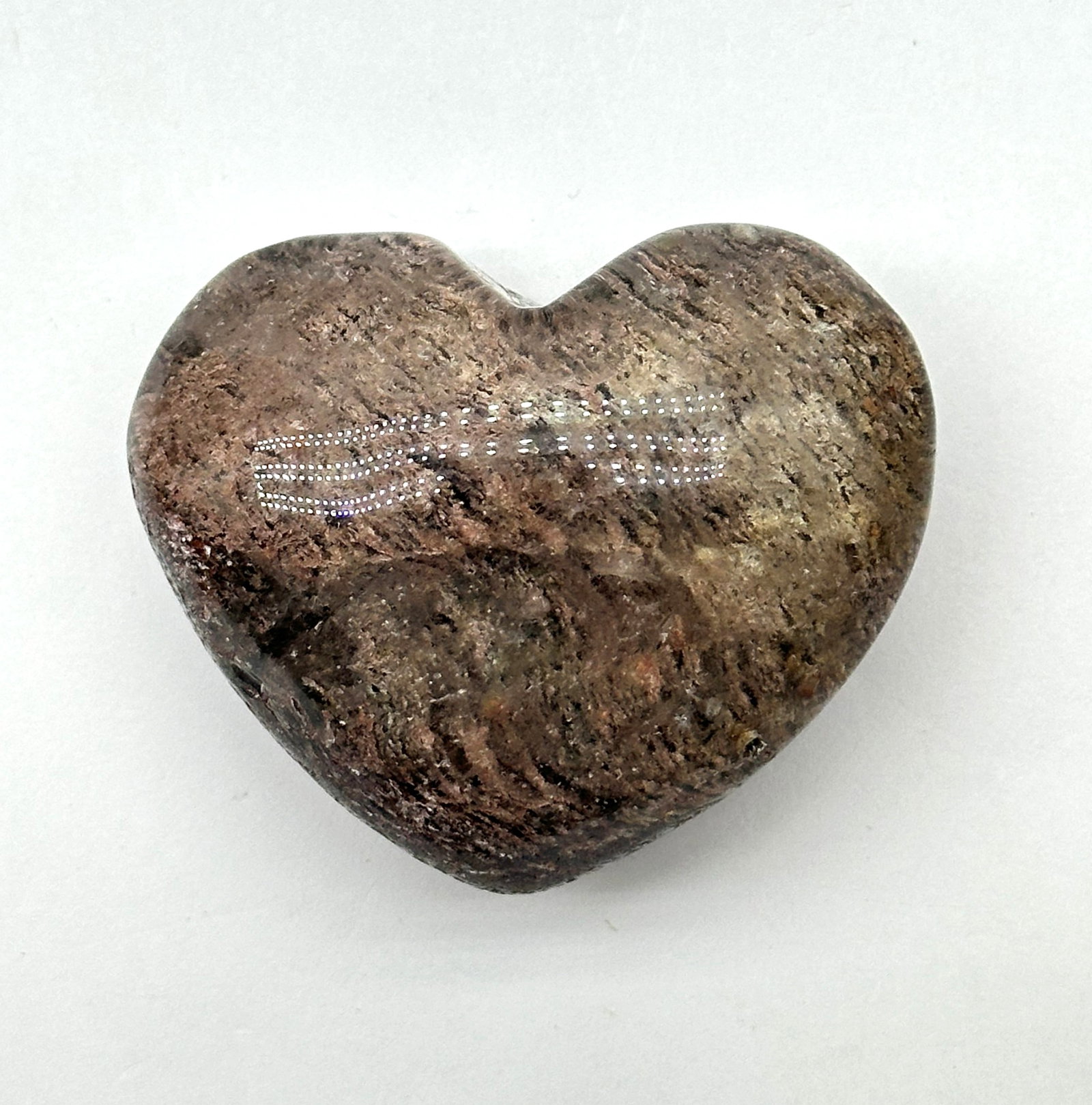 Polished Stone Heart 111 Grams (1 of 6)
