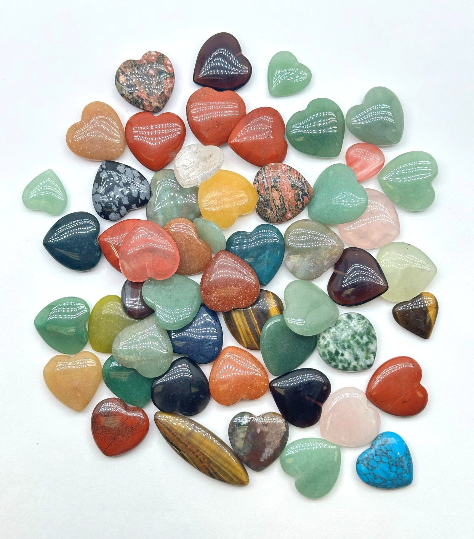 Entire Bag Stone Mixed Hearts .35 lbs: Entire Bag Stone Mixed Hearts .35 lbs