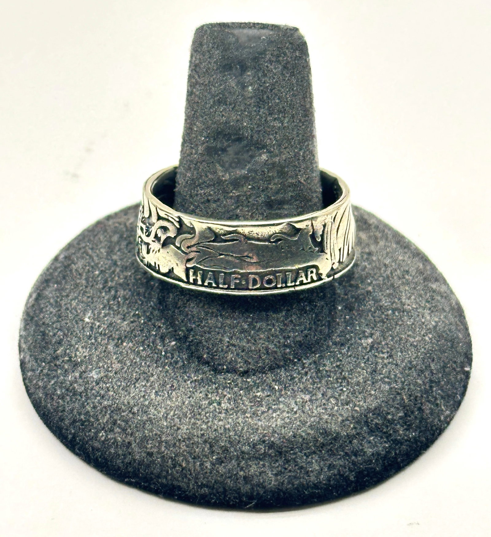 1921 Silver Walking Liberty Half Dollar Coin Ring 8 Grams Size 10.75: 1921 Silver Walking Liberty Half Dollar Coin Ring 8 Grams Size 10.75