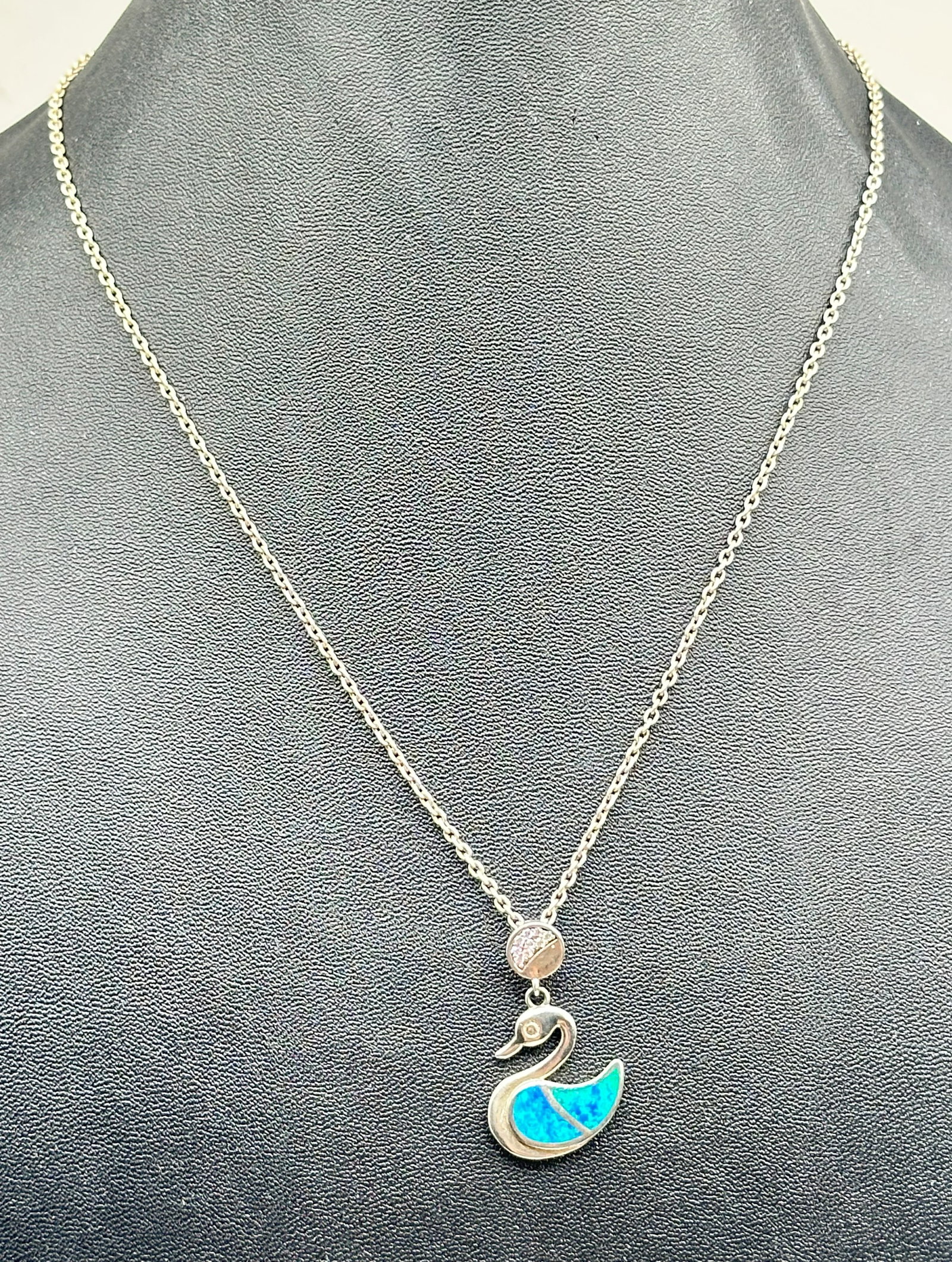 18" Sterling Opal Necklace 7 Grams (1 of 5)