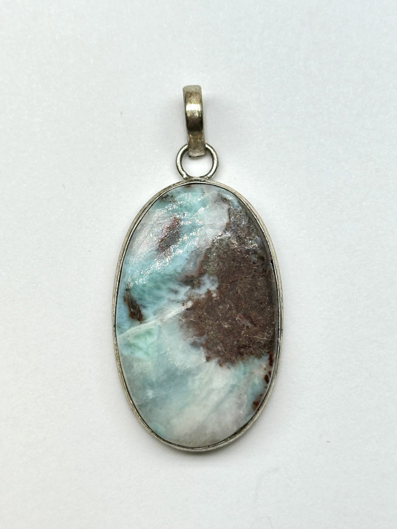 Sterling Larimar Pendant 12 Grams (1 of 4)