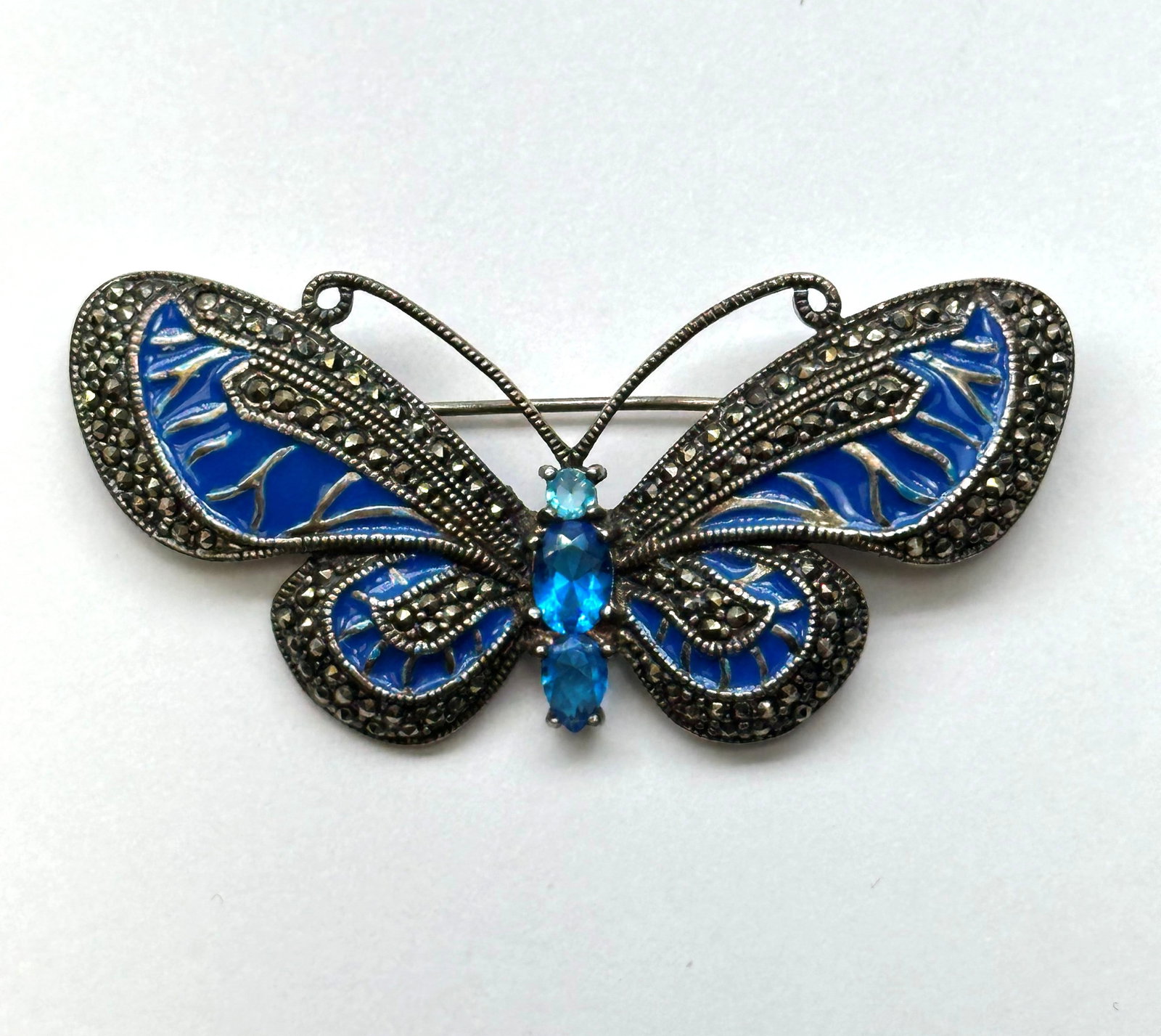 Sterling Enamel CZ Pendant 16 Grams (1 of 3)