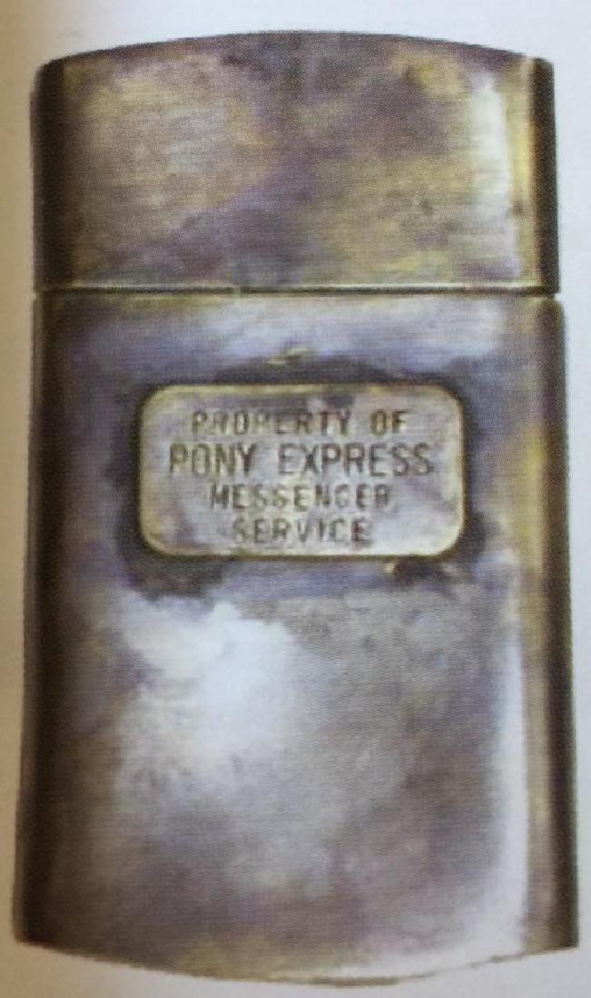 PONY EXPRESS SOLID BRASS MAP CASE 2" X 4": N/A