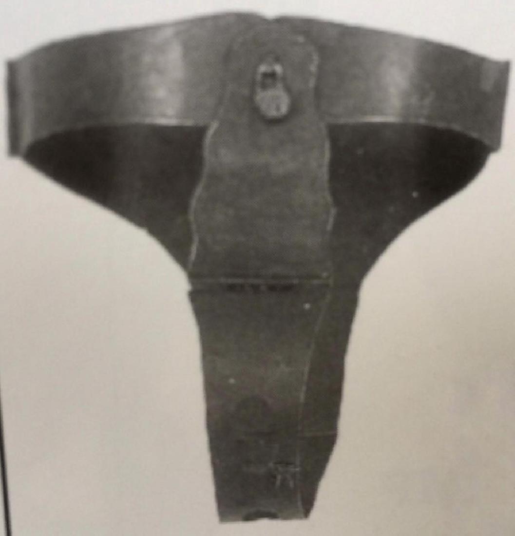 METAL CHASTITY BELT W/ BRASS LOCK AND KEYS: N/A