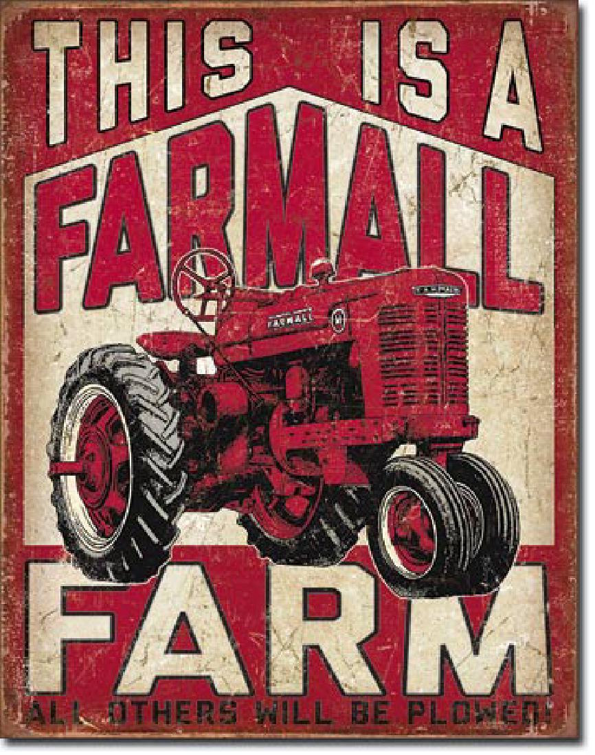 FARMALL METAL SIGN 12.5" X 16": N/A
