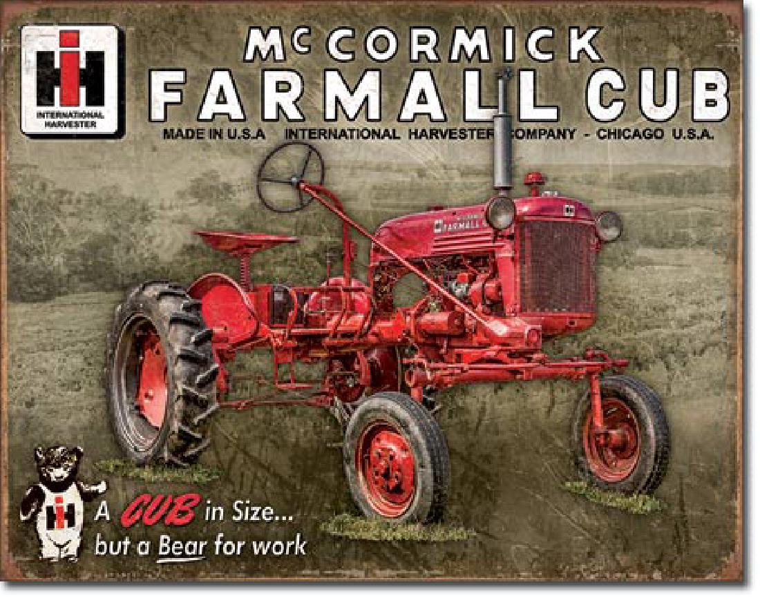 MCCORMICK FARMALL METAL SIGN 12.5" X 16": N/A